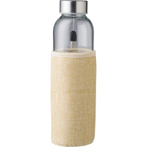 Gourde de 500 ml en verre avec housse en jute Kaydence 4
