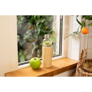 Gourde de 500 ml en verre avec housse en jute Kaydence 5