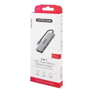 Sitecom CN-5502 5 in 1 USB-C Power Delivery Multiport Adapter 4
