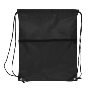 Sac à cordon 210T R-PET avec fermeture éclair 11