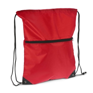 Sac à cordon 210T R-PET avec fermeture éclair 6