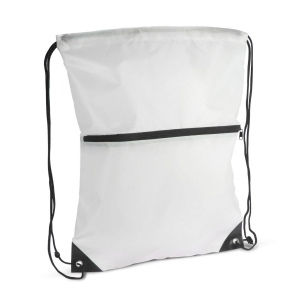 Sac à cordon 210T R-PET avec fermeture éclair 2