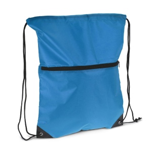 Sac à cordon 210T R-PET avec fermeture éclair 5