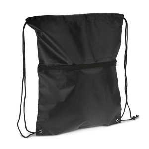Sac à cordon 210T R-PET avec fermeture éclair 3