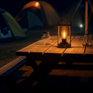 Lampe Edison en bambou 8