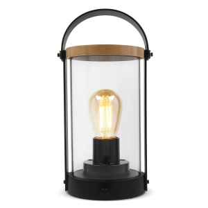 Lampe Edison en bambou 2