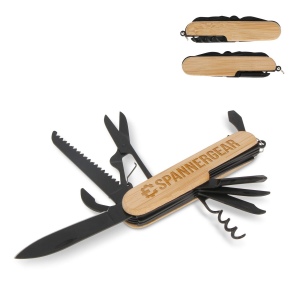 Multi-outils en bambou 9 fonctions