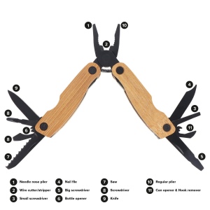 Multi-outils en bambou 12 fonctions 3