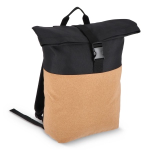Sac à dos à roulettes en liège et R-PET 18L 2