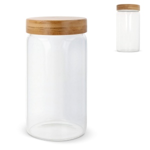 Boîte en verre &amp; bambou 1200ml