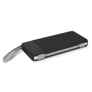 Ziara Powerbank with USB-C &amp; Lightning Cable 10000mAh 6
