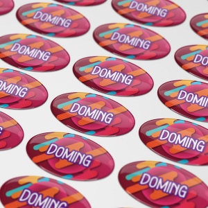 Doming Ovale 40x20 mm