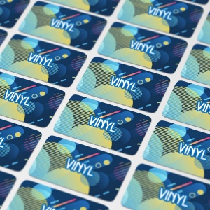 Vinyl Sticker Rectangle 40x20mm