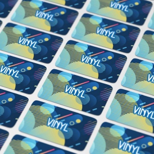 Vinyl Sticker Rectangle 50x20mm