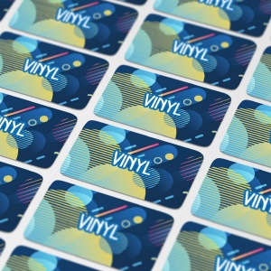 Vinyl Sticker Rectangle 80x25mm