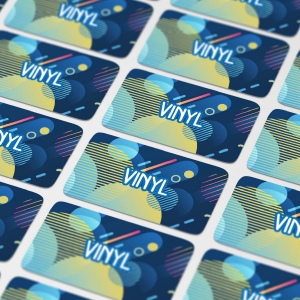 Vinyl Sticker Rectangle 100x30mm