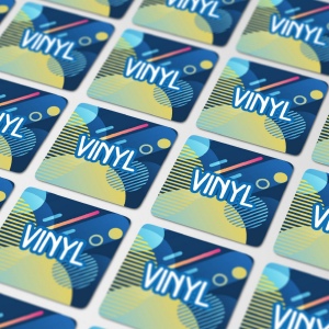 Vinyl Sticker Carré 25x25mm
