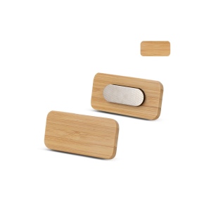 Badge en bambou avec aimant