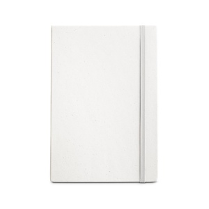 MILKY. Bloc-notes A5 avec couverture rigide en papier 100 % recyclé 10
