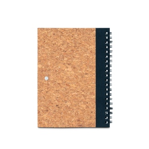 VICENTE. Carnet B6 en liège et polyester recyclé (100% rPET) avec stylo bille 5