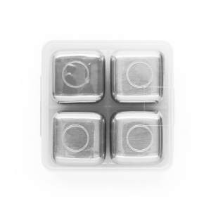 GLACIER. Jeu de cubes réutilisables en acier inoxydable 4