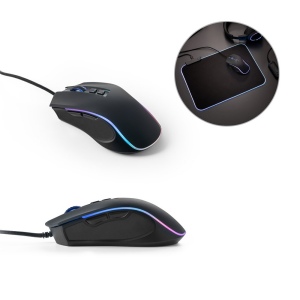THORNE MOUSE RGB. Souris gaming avec câble de 1.5m et lumières LED RVB en ABS