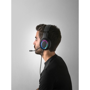 Thorne Headset RGB. Écouteurs gaming avec câble de 2 m, microphone et lumières LED RVB en ABS 7