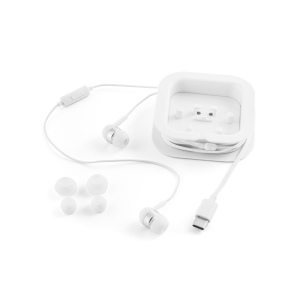 PRESLEY. Écouteurs avec câble USB-C de 1.2 m et microphone intégré en ABS 6