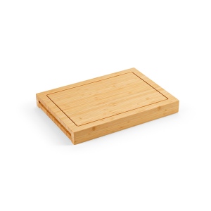 Planche à découper Brancusi en bambou avec couteaux de cuisine 3