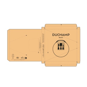 Planche à découper Duchamp  en bambou avec ustensiles à fromage 10