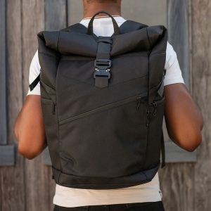 Sac à dos Coloma 28L rPET. Haut enroulable. Poche ordinateur 17" 18