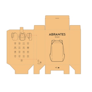 Sac à dos Abrantes 20L rPET. Fermeture TSA et tissu anti-coupures. 36