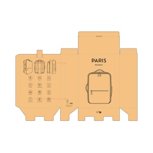 Sac à dos Paris 20L rCuir. Poche ordinateur 17" 18