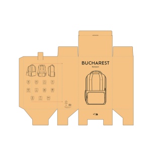 Sac à dos Bucharest 18L rPET. Poche avant Poche ordinateur 15,6" 29