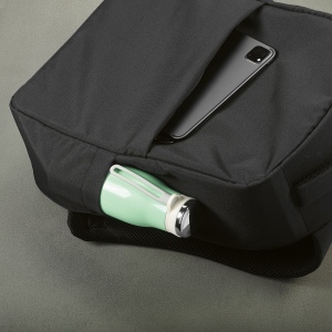 Sac à dos Budapest 16L rPET. Poche avant. Poche ordinateur 17" 28