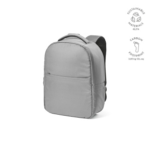 Sac à dos Budapest 16L rPET. Poche avant. Poche ordinateur 17" 4