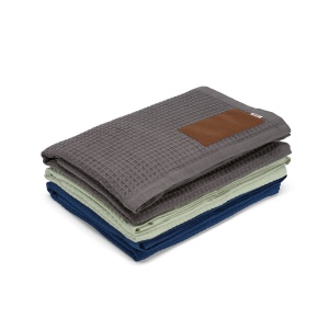 Plaid Giotto, rCOTON 200 g/m², patch personnalisable 18