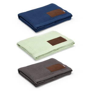 Plaid Giotto, rCOTON 200 g/m², patch personnalisable 8