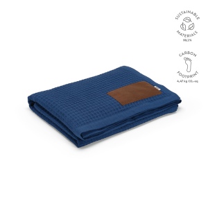 Plaid Giotto, rCOTON 200 g/m², patch personnalisable 2