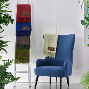 Plaid Lichtenstein, en rPET 180 g/m², patch personnalisable. 24