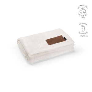 Plaid Van Eyck en rPET 240 g/m², patch personnalisable. 3