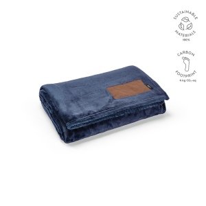 Plaid Van Eyck en rPET 240 g/m², patch personnalisable. 2