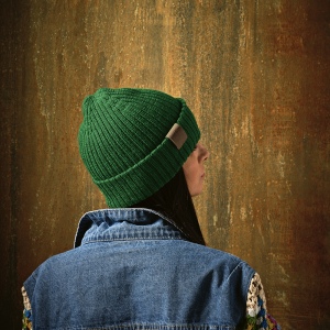 Bonnet Cobain en rPET et laine. Patch personnalisable 28