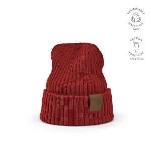 Bonnet Cobain en rPET et laine. Patch personnalisable 5
