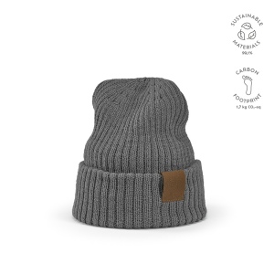 Bonnet Cobain en rPET et laine. Patch personnalisable 4