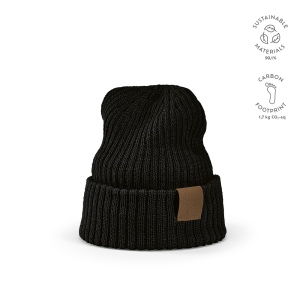 Bonnet Cobain en rPET et laine. Patch personnalisable 2
