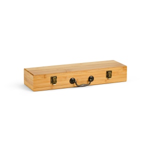 Set barbecue Turner bambou,mallette: pince, fourchette et spatule 3