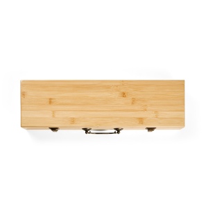 Set barbecue Turner bambou,mallette: pince, fourchette et spatule 5