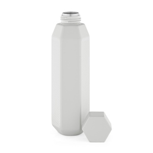 Gourde Hexagul rInox 530ml.Double paroi, étanche.Forme hexagonale 10