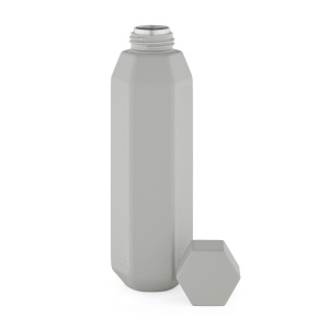 Gourde Hexagul rInox 530ml.Double paroi, étanche.Forme hexagonale 11